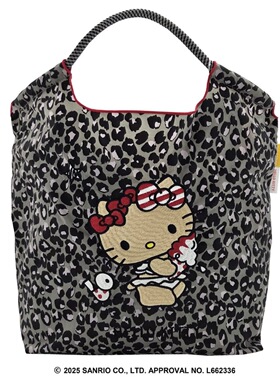 2色 日单卡通豹纹kitty包包