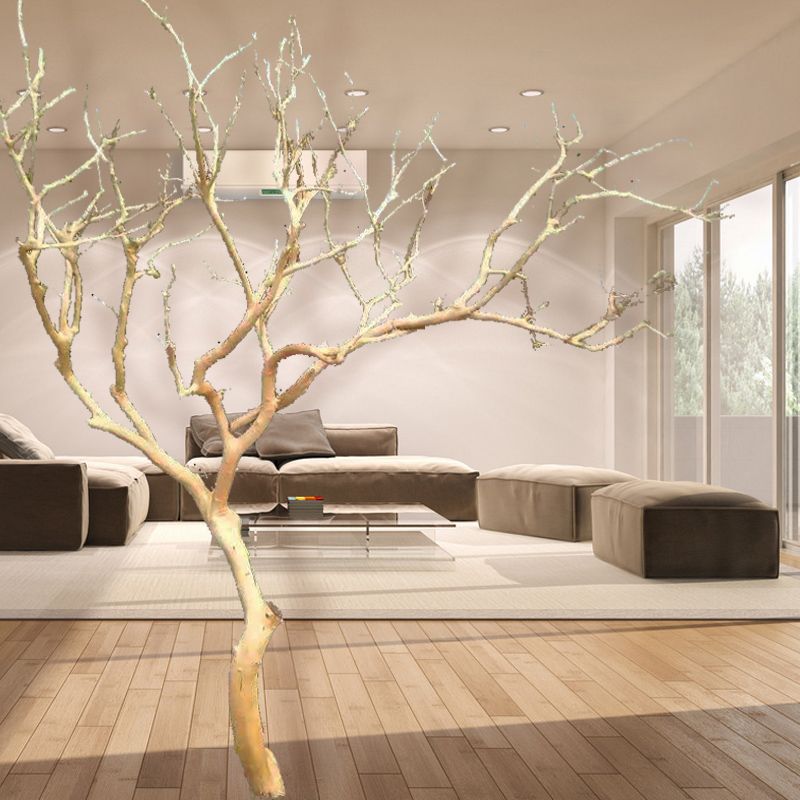 干树枝装饰许愿树原木剥皮造型枯树去皮干树枝摄影道具橱窗摆件婚