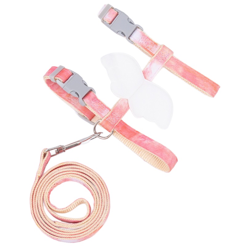 猫咪牵引绳防挣脱外出猫绳子宠物背带专用工字可调节网红遛猫绳