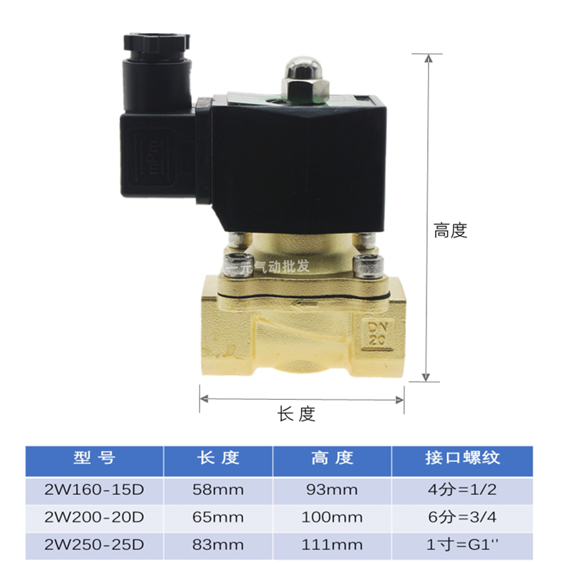 4分DN15常闭电磁阀220V6分室外防水雾水阀24V开关阀110V1寸DN25