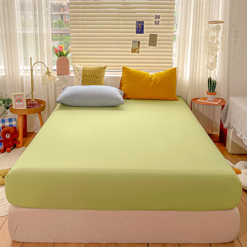 酒店宾馆纯白色单件床笠水洗棉床垫套席梦思保护套1.8m防尘罩床单