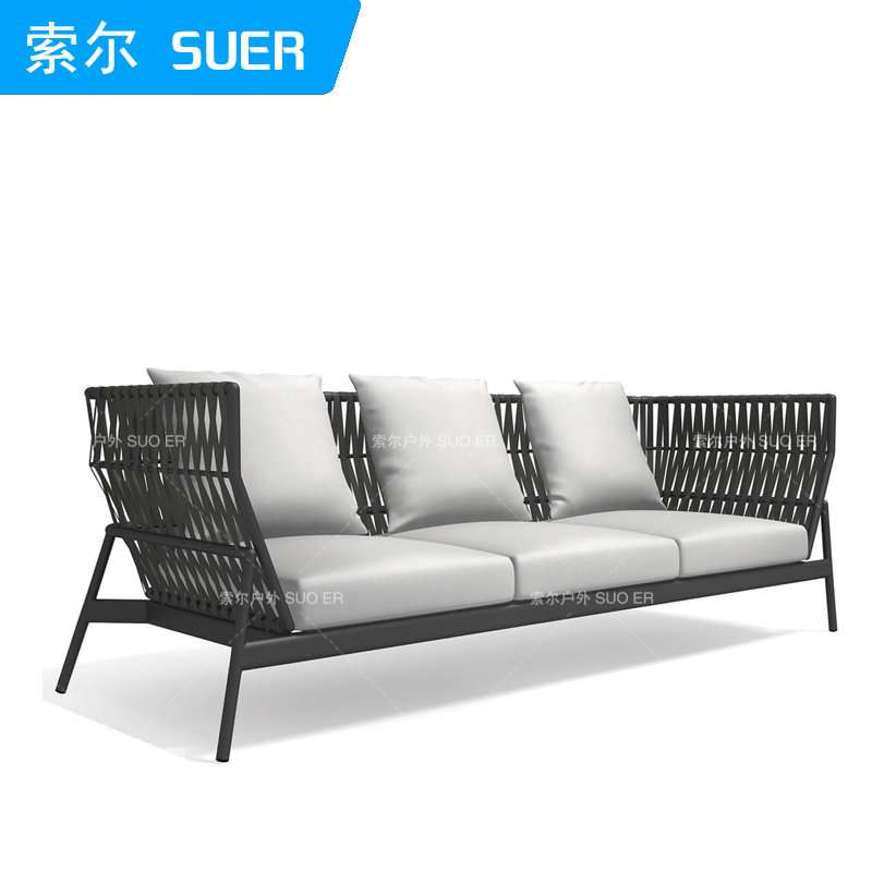 藤沙发藤编家具庭院阳台三人藤条藤椅沙发室外客厅户外沙发组合