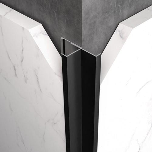 持雍阳角瓷砖包边封边压条墙砖收边条板材收口18厘铝合金属条黑色