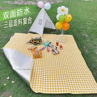 户外地面铺垫公园草地垫子外出野餐垫音乐节海边沙滩垫加厚餐布垫