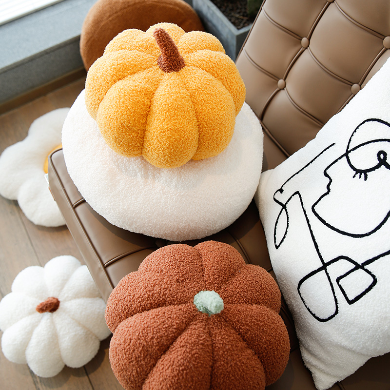 时尚可爱南瓜抱枕北欧insu创意异形靠枕客厅沙发装饰靠背垫床头垫