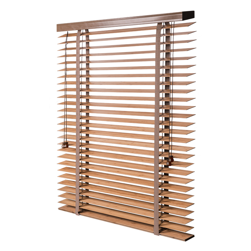 竹片百叶窗遮光竹帘子窗帘卷帘实木百叶窗帘防水隔断屏风定制做