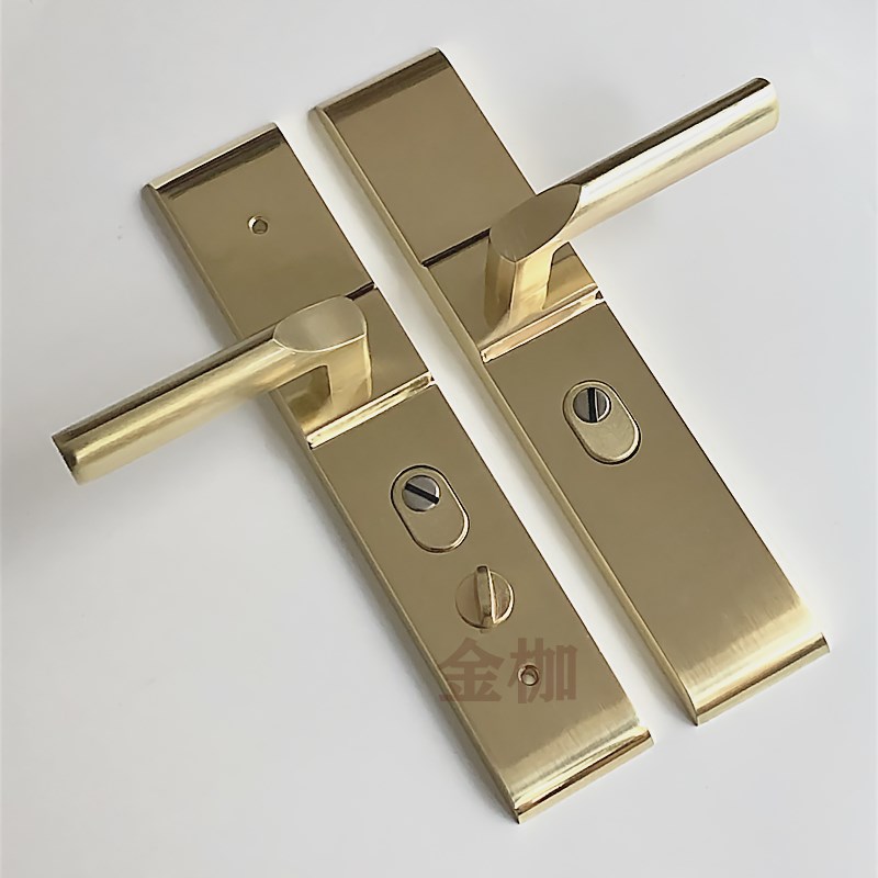 防盗门把手老g式锁具仿金大门执手内锁入户门锁加厚铝合金门拉手
