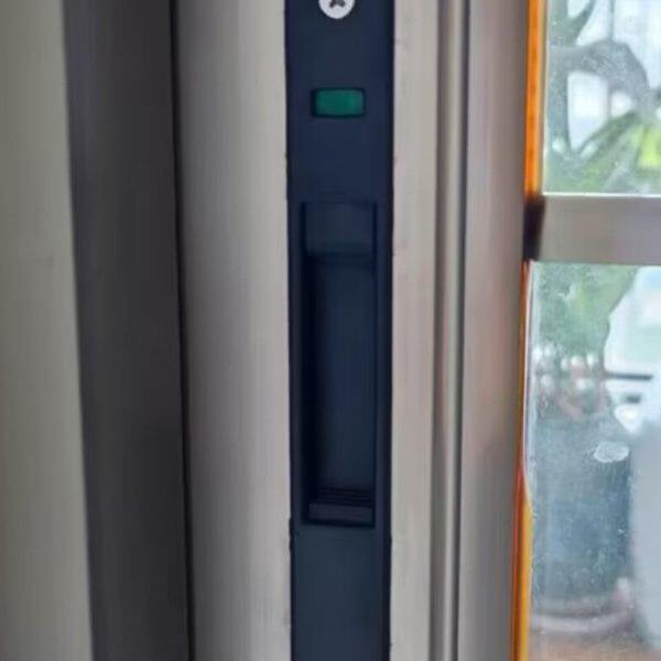 老式90铝合金门窗钩锁推拉门锁移窗户锁扣防盗锁条形锁90单面锁