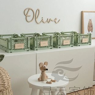 定制Baby木质名字牌道具背景布置拍照Custom Sign挂牌摆件 Name