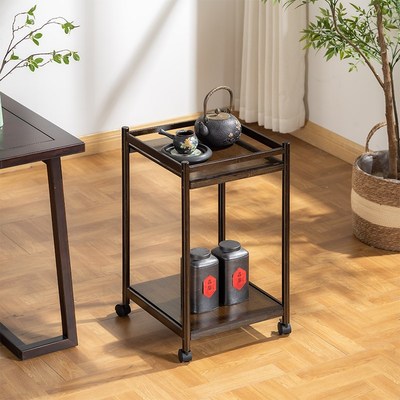 茶几麻将桌茶水架棋牌室专用可移动边几机麻打牌菸灰缸架子茶水台