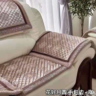 冬天联邦椅实木沙发坐垫沙发巾布艺座垫冬季 坐垫办公室椅垫防滑垫