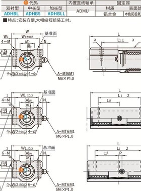 仕瑞达ADHBL/S/LL-5~50直线 线轴承/滚珠指向/固定座组件 加宽方