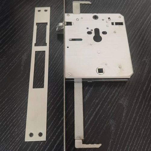 wangli防盗门安装全自动指纹锁专用双活双快全钢锁体385X35