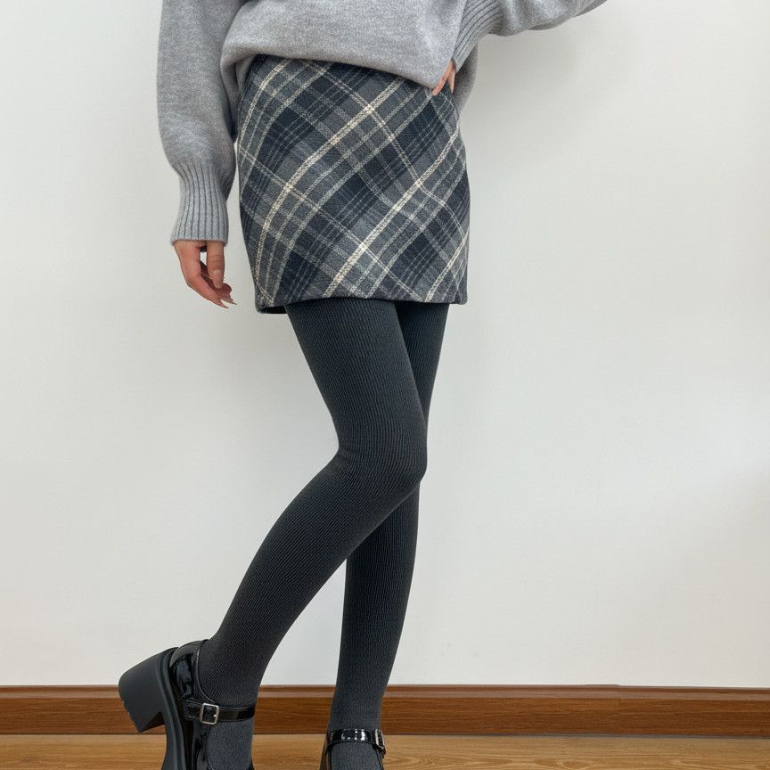 春秋薄款裤袜螺纹棉竖条显瘦黑色打底裤女厚丝袜防勾丝踩脚连裤袜