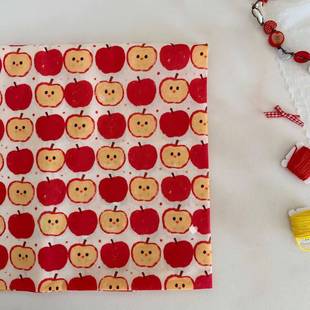 ins可爱红苹果桌布圣诞节装饰拍照餐桌布氛围感背景布diy手工布料
