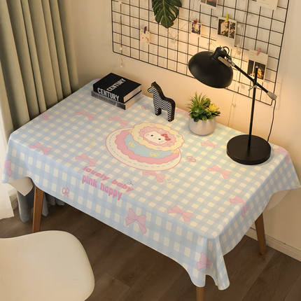 HelloKitty周边桌布卡通可爱少女心宿舍卧室书桌防尘布茶几餐桌布