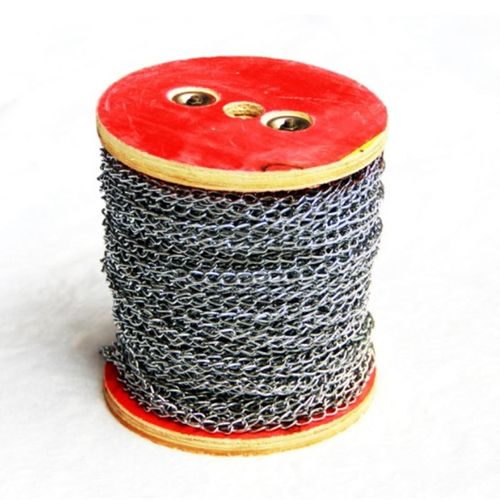 小铁链灯链悬挂铁链条细2.0mm广告牌90米日光灯链条铁链子吊链