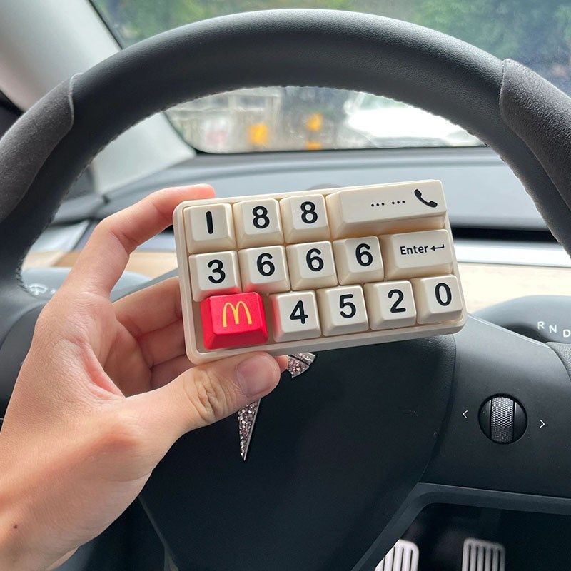 挪车号码牌形动创色纪临时停车高级免粘装饰创意车载摆件数字装饰