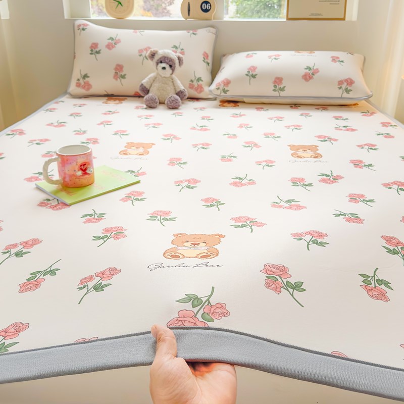 2024新款夏天冰丝凉席可水洗机洗竹席草席夏季折叠软空调席子床单