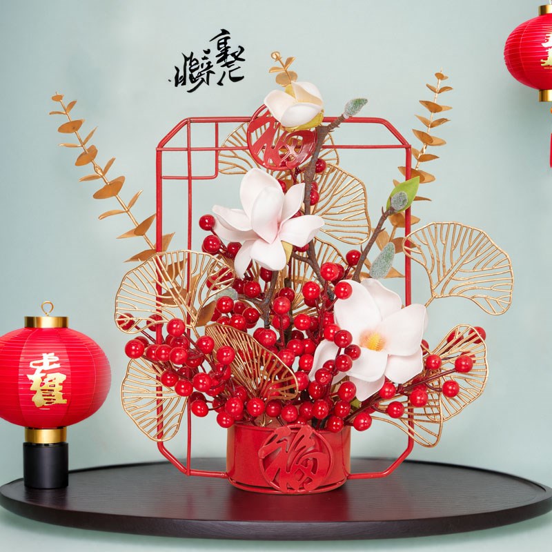 乔迁之喜2025高档新居福桶新年家居新款装饰摆件客厅桌面入户玄关