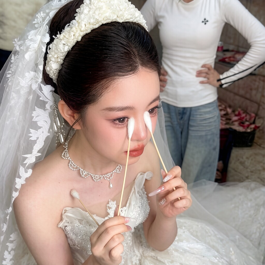 【新娘止泪棒】超大号婚礼棉签擦眼泪新娘防花妆结婚演讲化妆工具