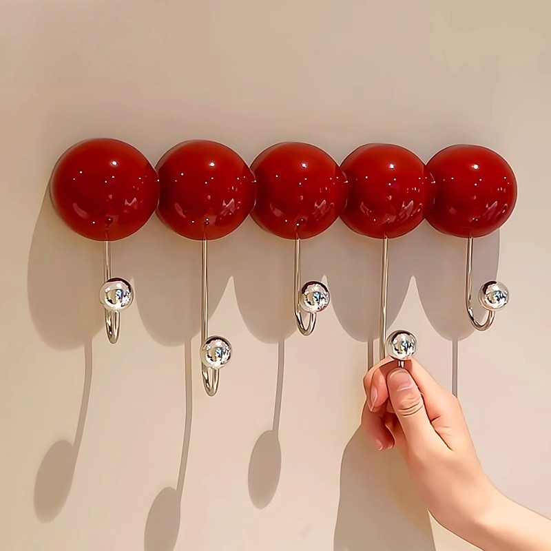 多巴胺吸盘挂钩家用门后联排免打孔强力承重入户玄关卧室浴室粘钩,收纳整理,挂钩/粘钩,淘宝优惠券,粉丝福利购,淘宝优惠卷