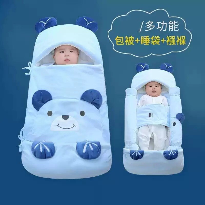 睡袋婴儿春秋秋冬新生宝宝防惊跳包被加厚秋冬季抱被初生防踢被
