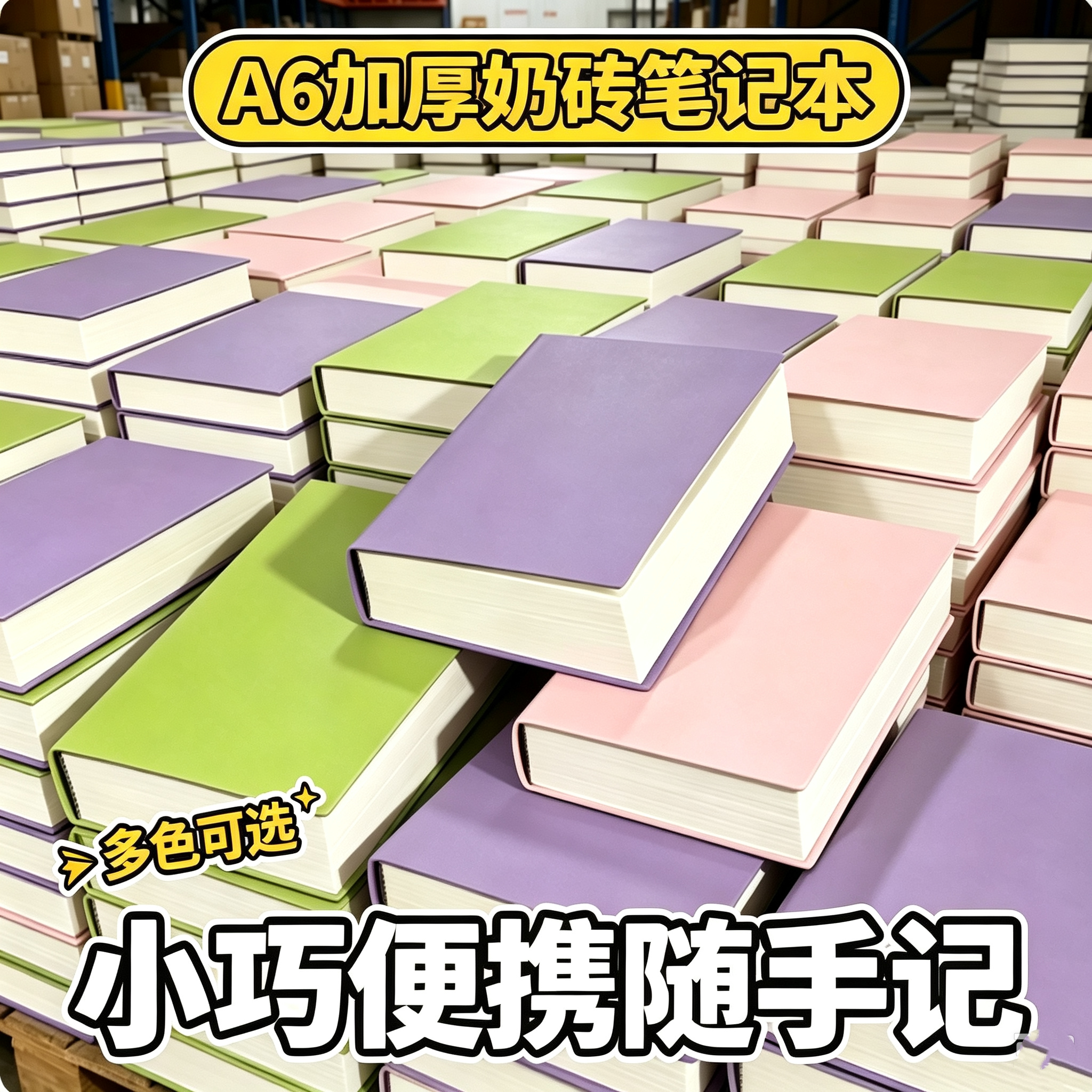 奶砖本加厚笔记本本子a6小