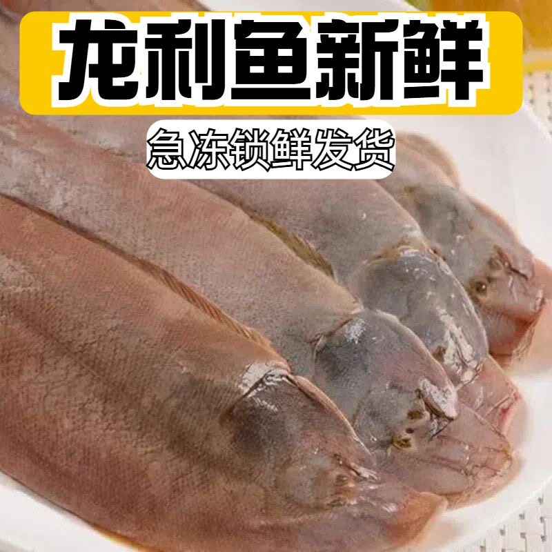 龙利鱼龙利鱼新鲜冷冻比目鱼牛舌头龙舌鱼踏板鱼舌鳎鱼鳎目鱼海鲜