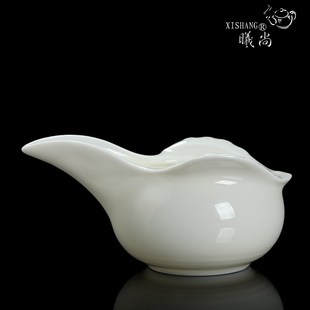 陶瓷茶具配件优质特色长嘴家用匀茶杯分茶器 德化白瓷茶海公道杯