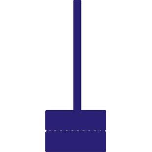 通信机房标签Q-04T蓝色线缆标签100张/卷网线标签网络工程标签