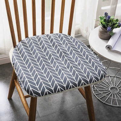 棉麻椅子垫马蹄形餐椅垫加厚防滑凳子垫家用座椅垫套屁股保暖座垫