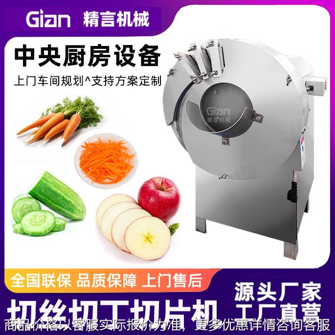 全自动瓜果蔬菜多功能切片机 商用食堂饭店工厂 不锈钢自动切菜机