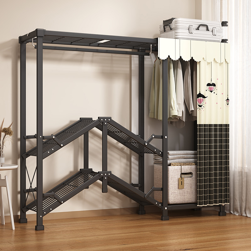 折叠衣柜卧室家用布衣柜出租房用免安装加粗加厚简易组装衣橱小型