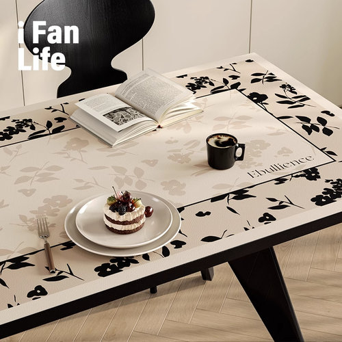 范店奥娜尔皮革桌垫防水防油免洗隔热餐桌壁纸防烫茶几垫子可裁剪