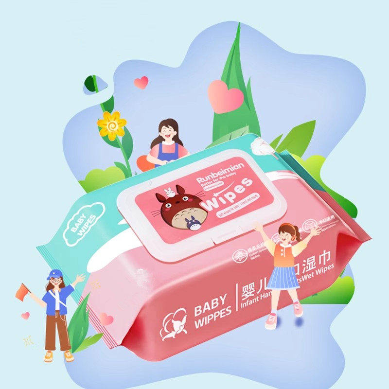 普通婴童湿巾母婴手口专用儿童婴幼外出洗脸家用湿巾纸纸擦脸清洁图片