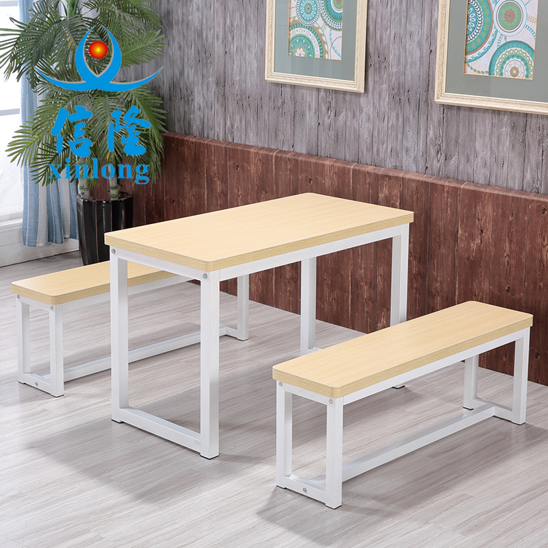 小吃店烧烤店餐桌食堂饭店面馆餐桌椅大排档餐馆快餐桌椅分体组合