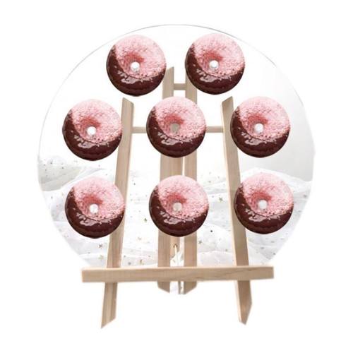 甜甜圈展示架亚克力婚庆冷餐摆台架子木架展架甜品台架冰淇陈列架