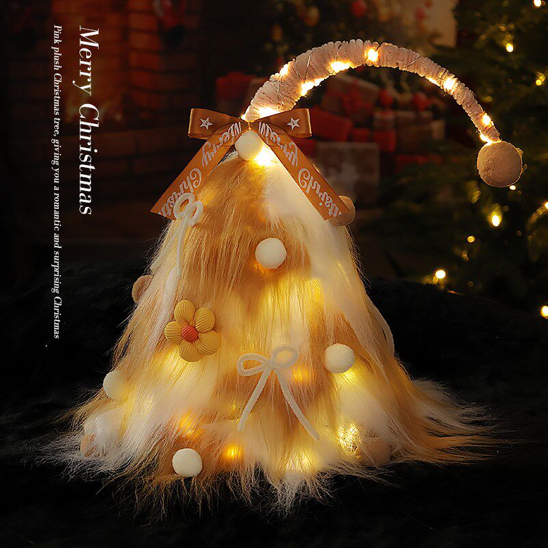 歪脖子圣诞树2024新款家用迷你小型客厅桌面diy摆件 圣诞节装饰品