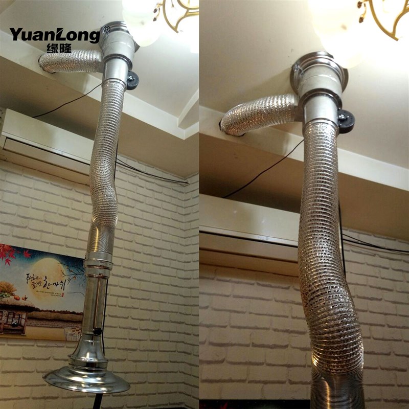 烤肉伸缩软管加厚铝箔管排烟锡箔软管烧烤店下排伸缩管排风10米管