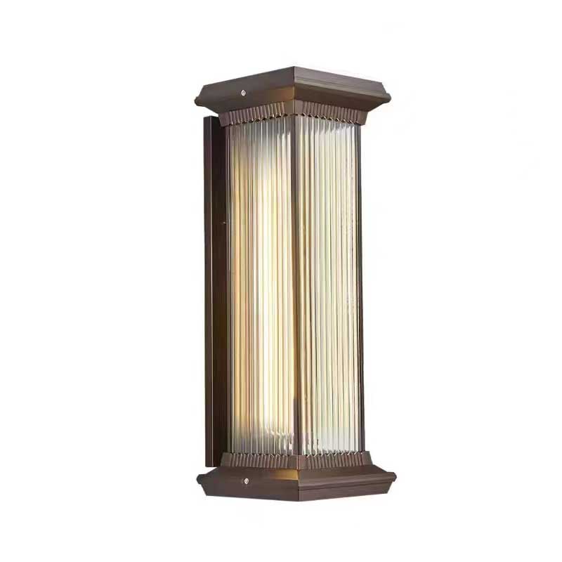 太阳能户外防水极简轻奢别墅室外门柱灯大门口外墙超亮庭院壁灯