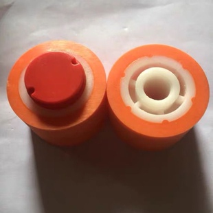 玻璃磨边机靠轮 橘色聚氨酯靠轮 双边机靠轮 46*33*12 45 33 12