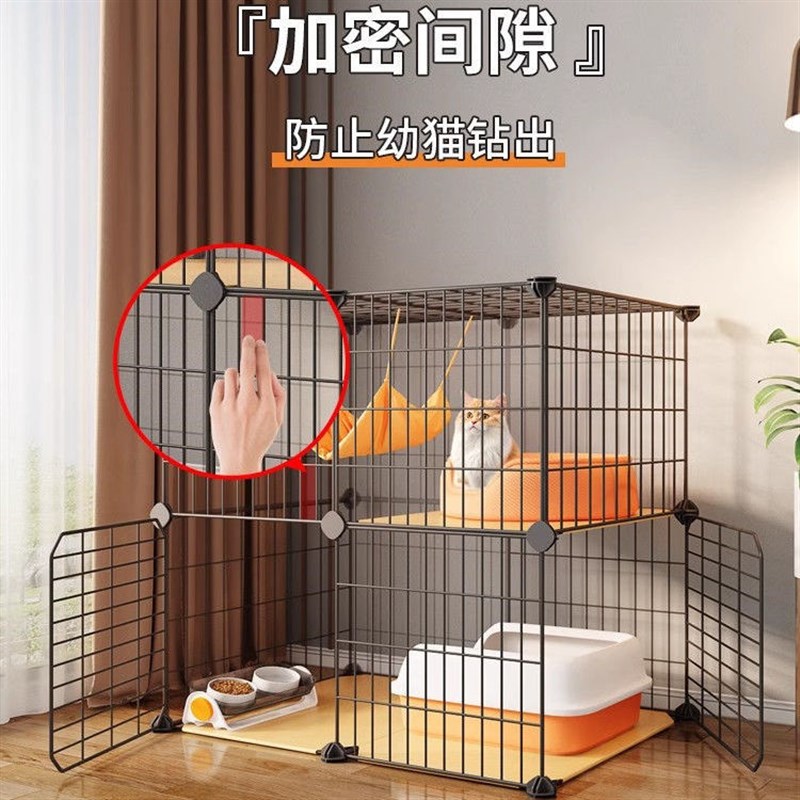 猫笼子家用室内双层不占地大空间厕所猫窝一体猫咪屋舍别墅猫空笼