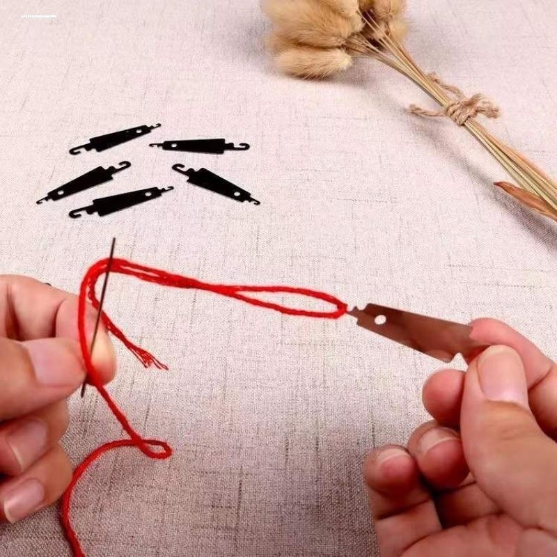 家用穿针器引线器铝质穿针片老人