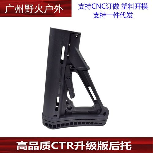 CTR后托加厚款托腮金属托芯司骏HK416激趣司马M4精击锦明改装配件