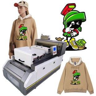 A3烫画膜打印烘干一体机30CM无网带柯式 无边烫画白墨打印抖粉机