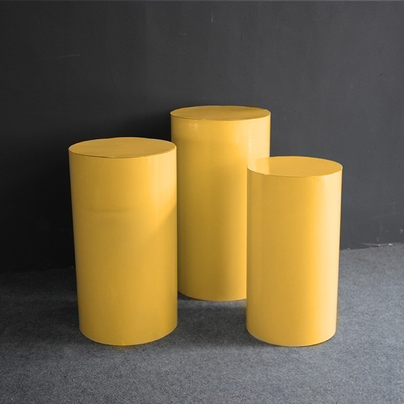 婚庆道具新款摆件铁艺圆柱甜品台展示架柱子订婚宴圆筒立柱装饰