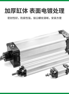 ISO-VDMA标准1319-40系列拉杆气缸 不锈钢活塞杆磁性复动推杆气缸