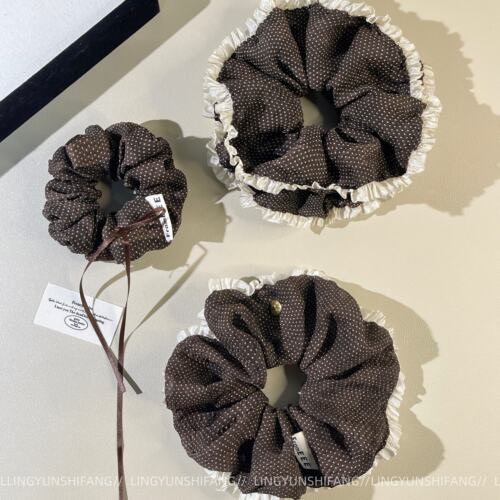 双层波点蝴蝶结大肠发圈