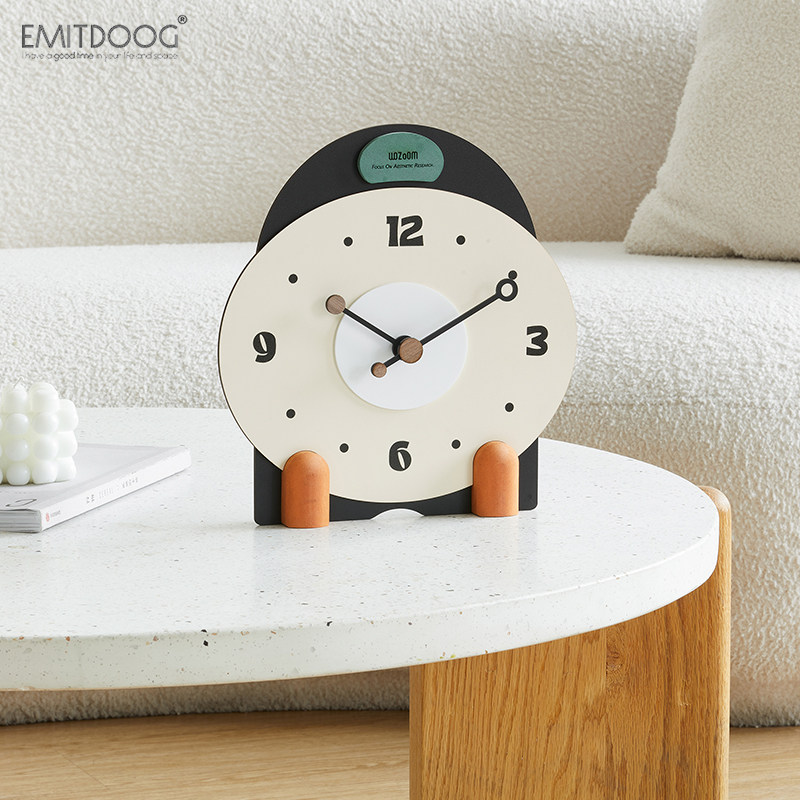 EMITDOOG法式奶油风玄关装饰品桌面摆件客厅家居电视柜创意时钟